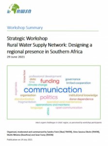 Book Cover: Rural Water Supply Network: Designing a regional presence in Southern Africa